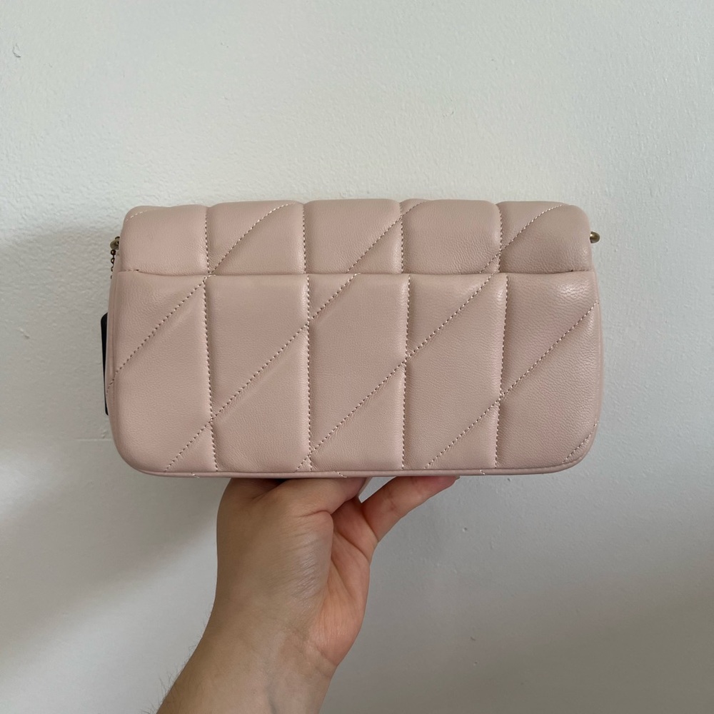 NWOT Coach Tabby Quilted Wristlet with Chain / Tabby 19 Crossbody bag in Blush - Picture 5 of 16